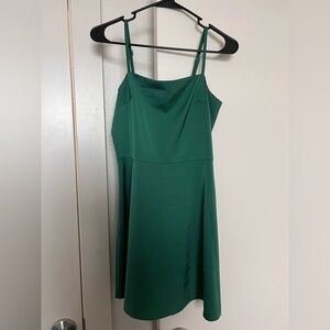Studio 19 Satin Green Mini Dress